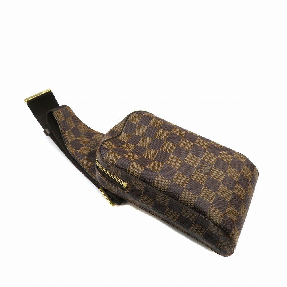 LOUIS VUITTON Geronimos Damier Ebene Brown Body Bum Crossbody Belt Bag Brown